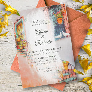Mexican Wedding Destination Hacienda Style Invitation