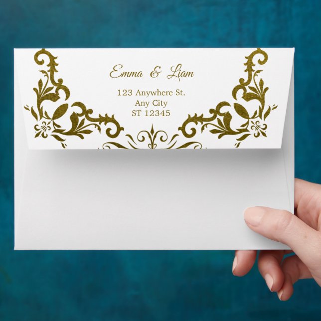 Mexican Wedding Invitation Envelopes – Terracotta (Hand)