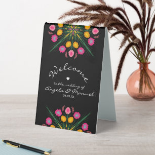 Mexican Wedding Welcome Floral Butterfly  