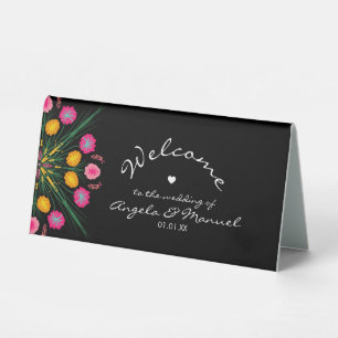 Mexican Wedding Welcome Floral Butterfly 