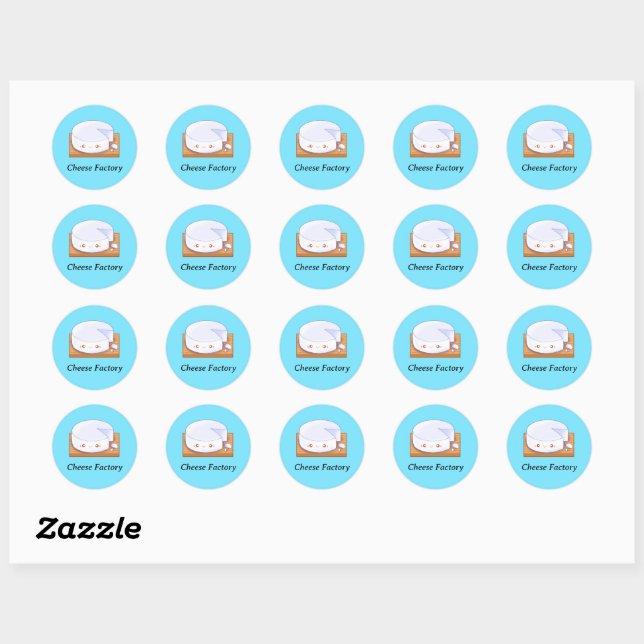 Mexican White Cheese Queso Fresco Classic Round Sticker (Sheet)