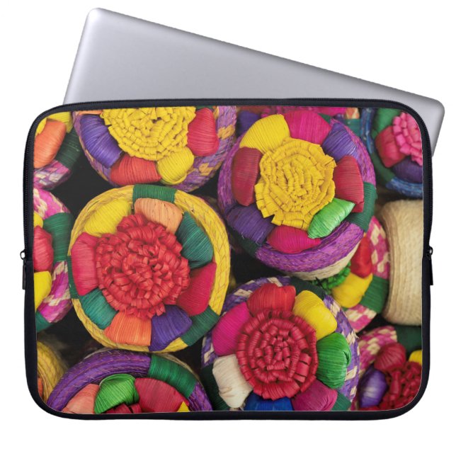 Mexican Wicker Laptop Sleeve (Front)
