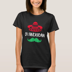 Mexican With Sombrero And Mustache Happy Cinco de T-Shirt