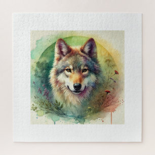 Mexican wolf 241024AREF131 - Watercolor Jigsaw Puzzle