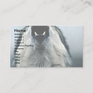 Mexican wolf, endangered species, Sonoran Desert, Business Card