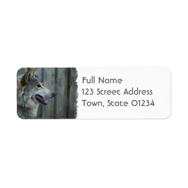 Mexican Wolf Mailing Label Return Address Label (Front)