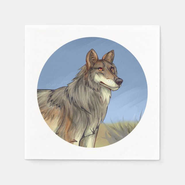 Mexican Wolf Napkin (Front)