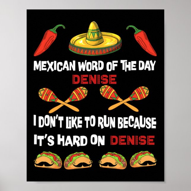 Mexican Word Of The Day Tee  Poster (Front)