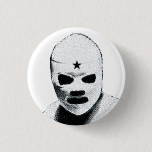 Mexican Wrestler 3 Cm Round Badge