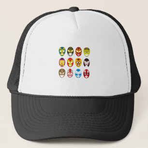 Mexican Wrestling Masks Trucker Hat