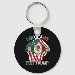 Mexicans For Trump 2024 Usa Mexico Flag Key Ring