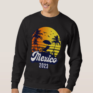 Mexico 2023 Sunset Beach Retro Sweatshirt