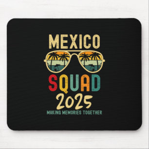 Mexico 2025 Squad Tropical Beach Family Vacation M Mouse Pad