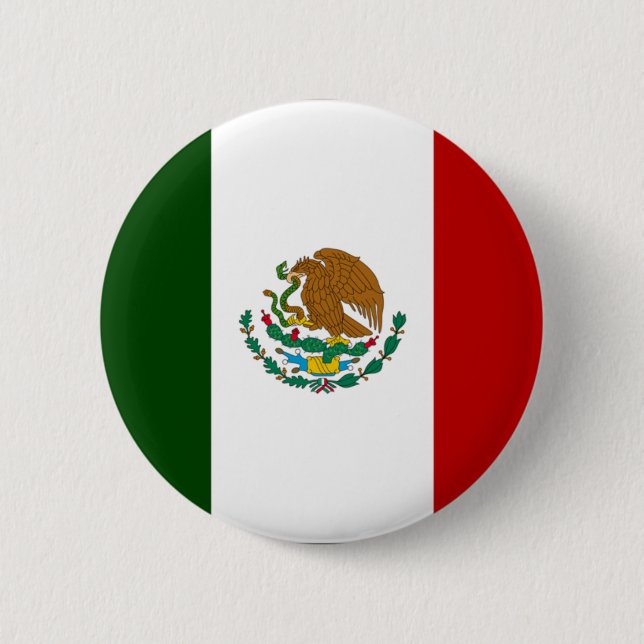 Mexico 6 Cm Round Badge (Front)