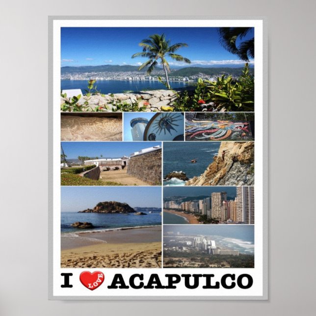 Mexico - Acapulco - I Love - Poster (Front)
