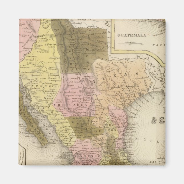 Mexico and Guatemala 5 Magnet (Front)