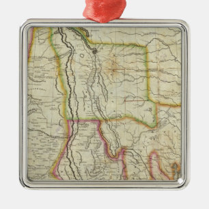 Mexico and United States 2 Metal Tree Decoration