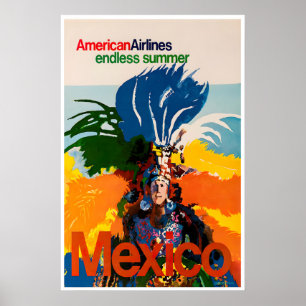 Mexico Art American Travel Poster Mexican Print