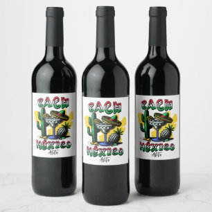 mexico bachelorette final fiesta wine label
