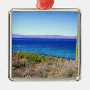 Mexico, Baja California Sur, Mulege, Bahia 2 Metal Tree Decoration