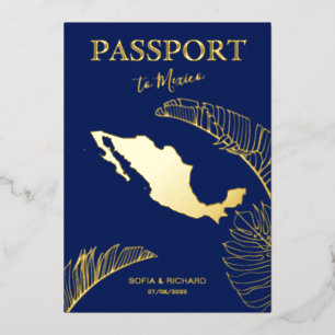 Mexico Beach Destination Wedding Passport