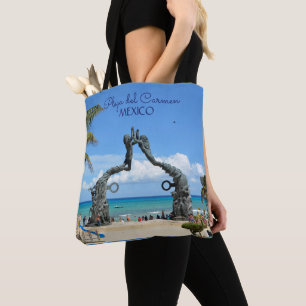 Mexico Beach Playa del Carmen Souvenir Photo Tote Bag