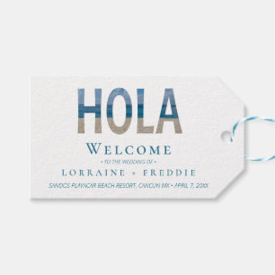 Mexico Beach Welcome To Our Wedding Gift Bag Tags