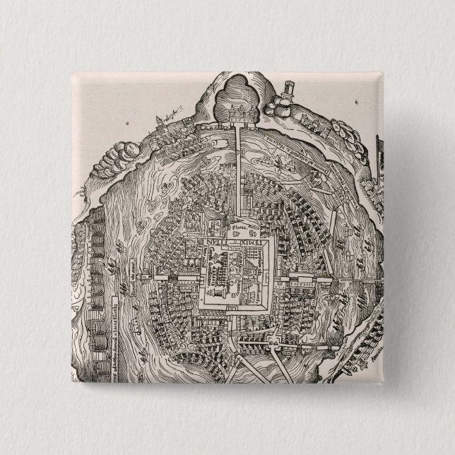 Mexico Before the Conquest 15 Cm Square Badge (Front)