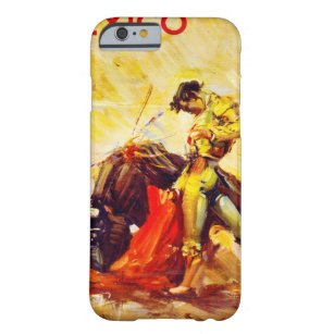 Mexico Bull Fighter Vintage Poster Restored Barely There iPhone 6 Case