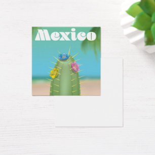 Mexico Cactus travel poster