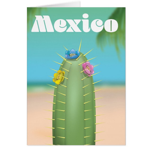 Mexico Cactus travel poster (Front)