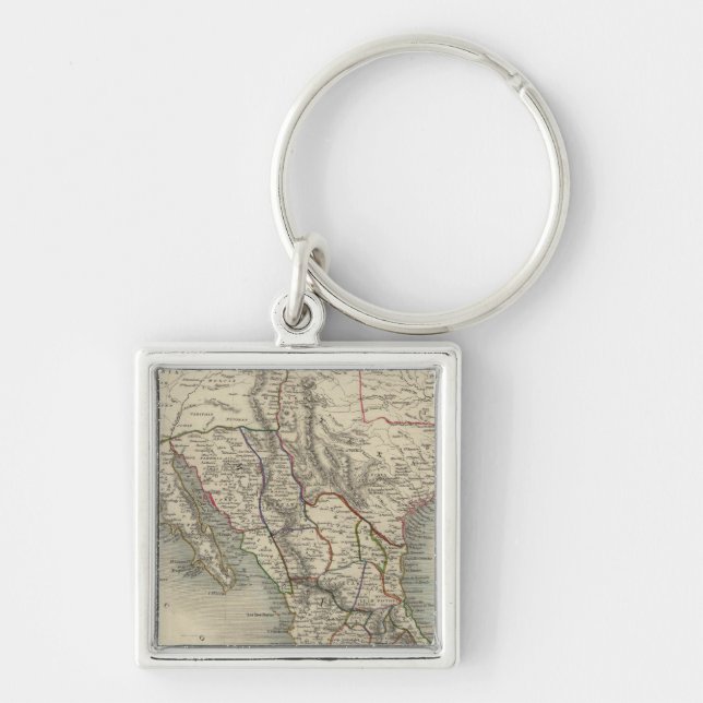 Mexico, California and Texas Key Ring (Front)