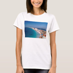 Mexico, Cancun, Aerial View Of Hotels T-Shirt