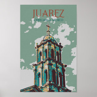 Mexico, Cathedral of Ciudad Juarez, Chihuahua Post Poster