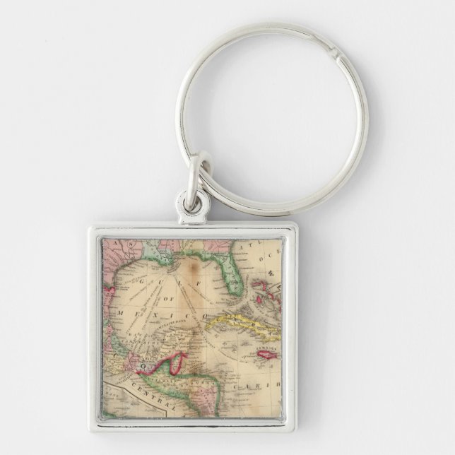 Mexico, Central America, West Indies Key Ring (Front)