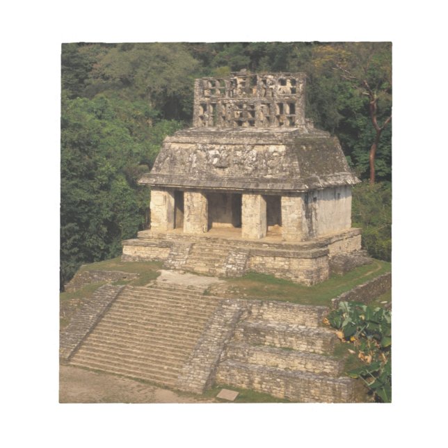 Mexico, Chiapas province,  Palenque, Temple of Notepad (Front)