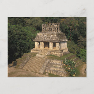 Mexico, Chiapas province,  Palenque, Temple of Postcard