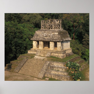 Mexico, Chiapas province,  Palenque, Temple of Poster