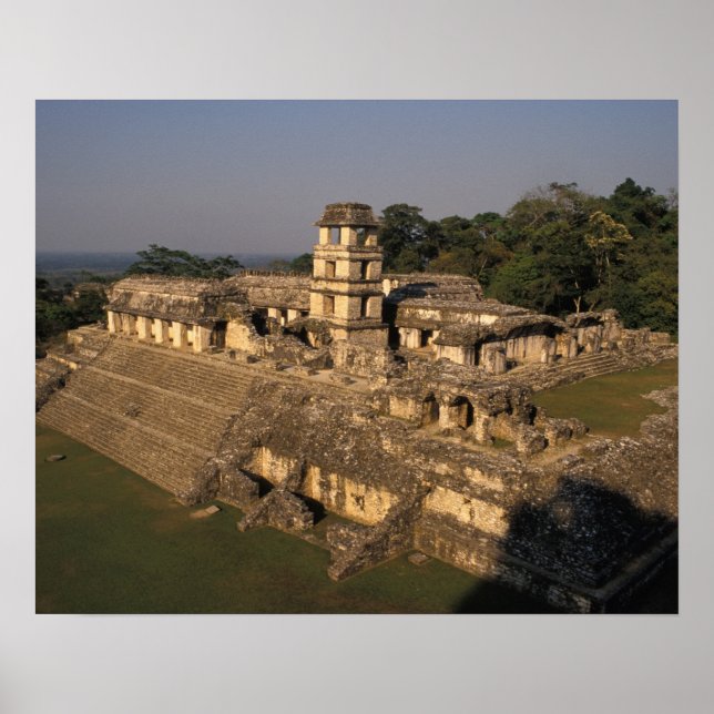 Mexico, Chiapas province, Palenque, The Palace Poster (Front)