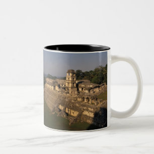 Mexico, Chiapas province, Palenque, The Palace Two-Tone Coffee Mug