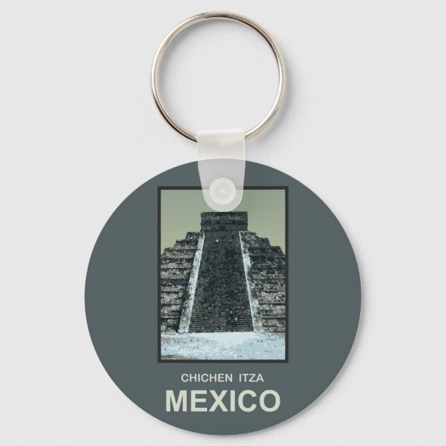 Mexico Chichen Itza Key Ring (Front)