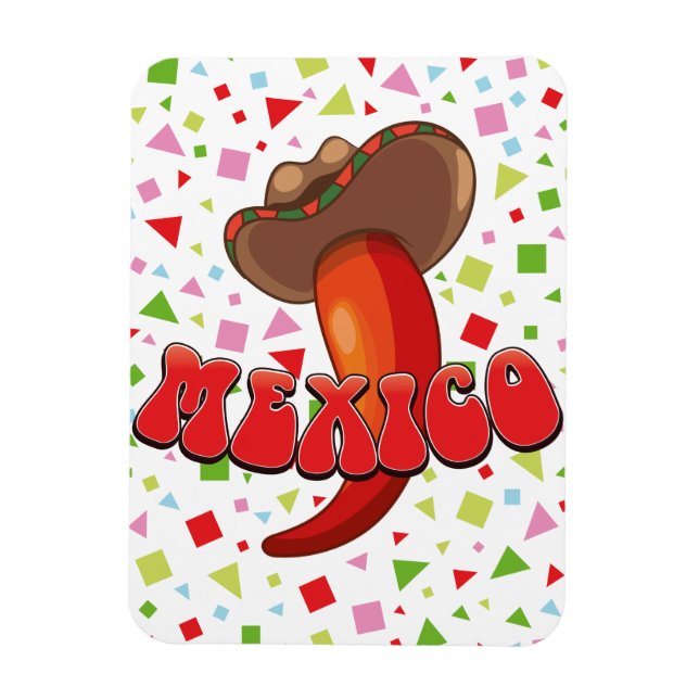 Mexico Chilli Pepper cute party Magnet (Vertical)