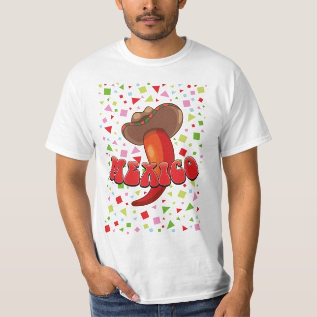 Mexico Chilli Pepper cute party T-Shirt (Front)