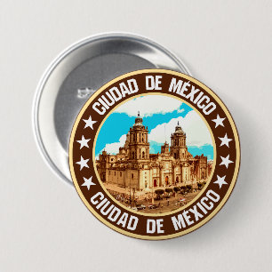 Mexico City 7.5 Cm Round Badge