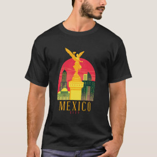 Mexico City Angel Of Independence Statue Souvenir T-Shirt