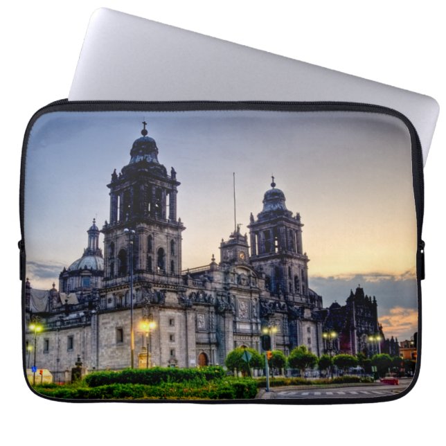 Mexico City Cathedral Laptop Sleeve (Front)