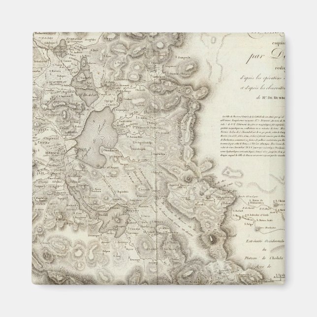 Mexico city map magnet (Front)