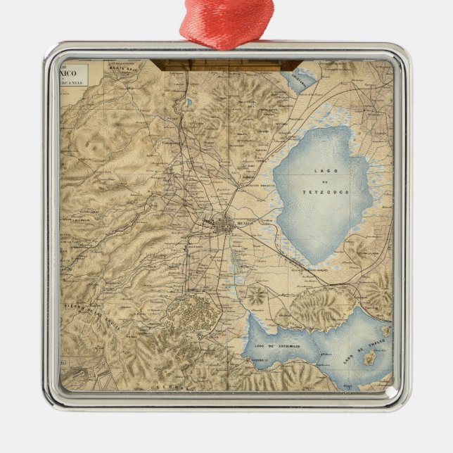 Mexico City Metal Ornament (Front)