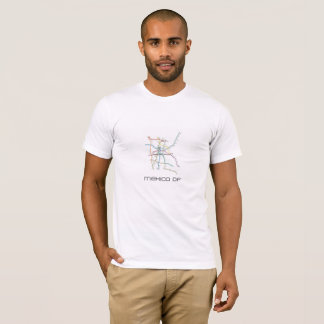 Mexico city metro map t-shirt tee shirt