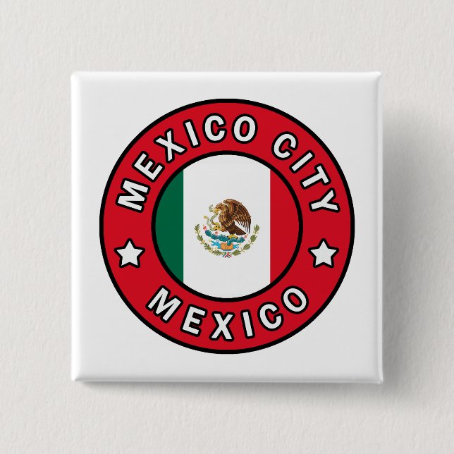 Mexico City Mexico 15 Cm Square Badge (Front)
